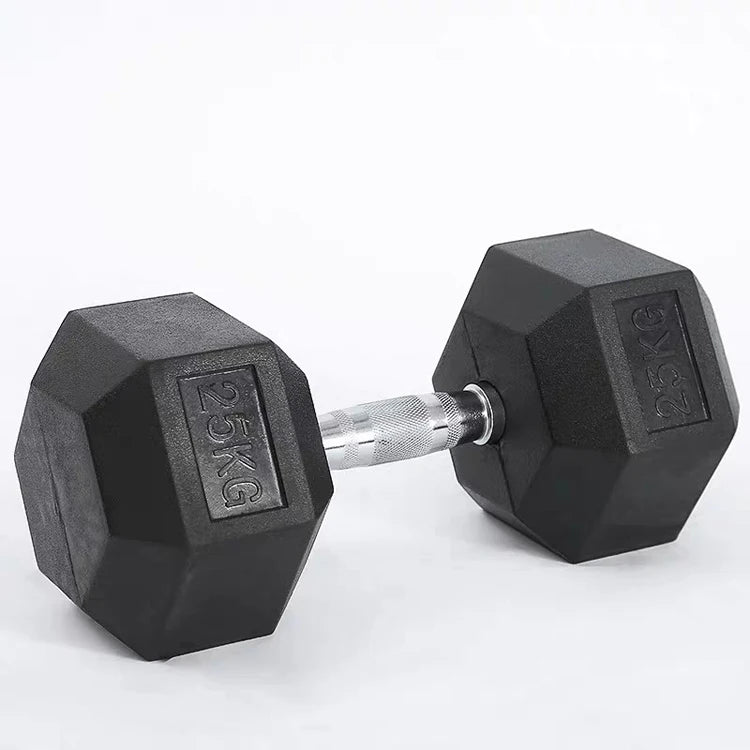 High Quality Hexagonal Rubber Coated 5lb/2.5KG Increasing Gym Fitness Equipment Dumbells Hex Dumbbell Set